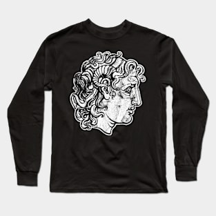 Alexander the Great Head Ancient Greece History Design Long Sleeve T-Shirt